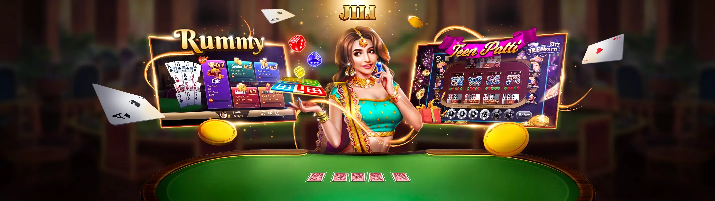 Hình ảnh tổng quan các trò chơi tại vicwin casino
