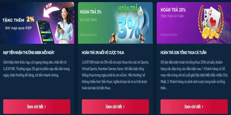 Khuyến mãi hàng ngày và hàng tuần tại Vicwin Casino